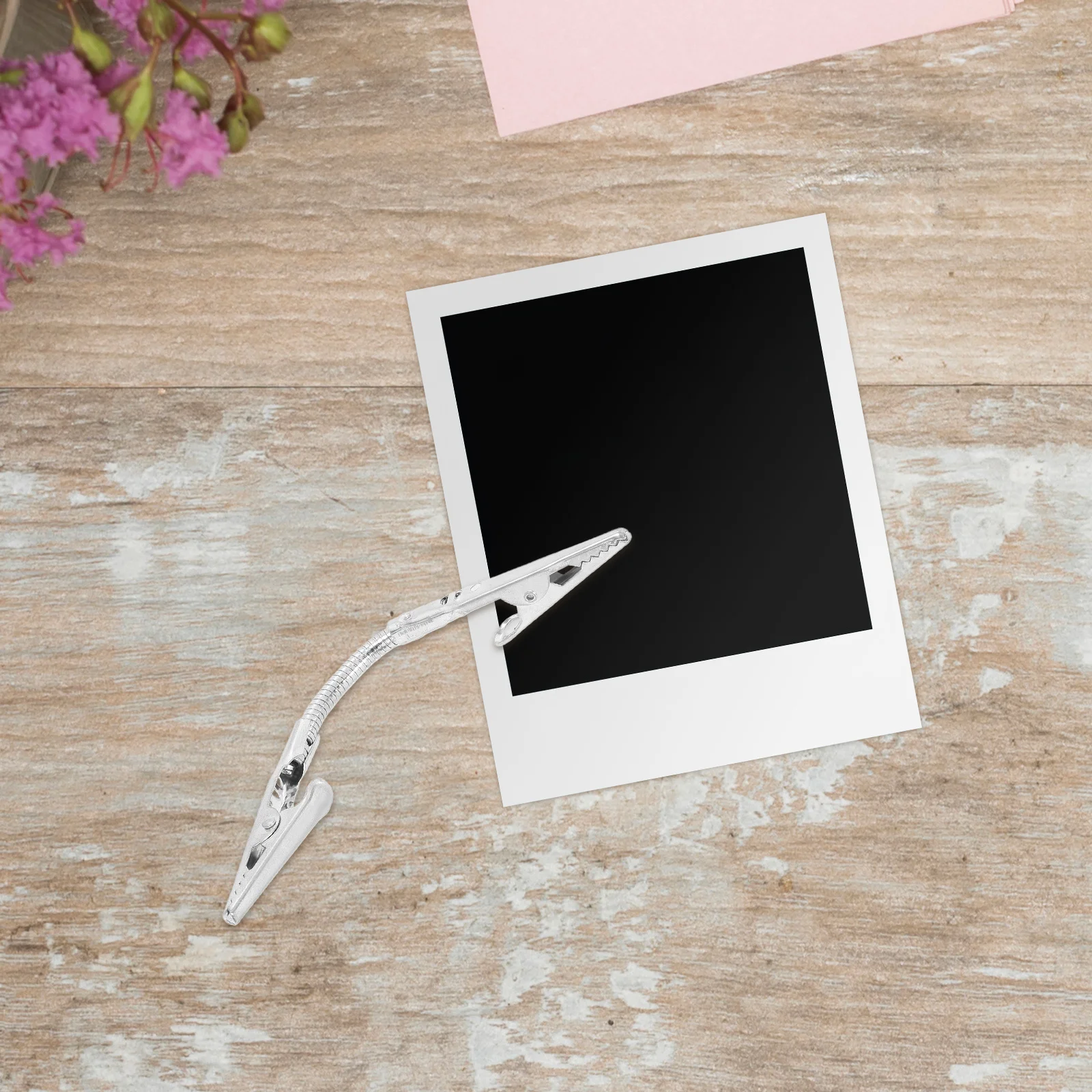 4 قطعة حامل مشبك مذكرة على الوجهين خرطوم مرن قابل للتعديل رقم الجدول بطاقة صور ملاحظة كليب لمطعم الأحداث #1