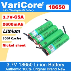 VariCore VTC5A 2600mAh 18650 bateria litowa 30A rozładowanie 18650VTC5 baterie + DIY nikiel arkusze
