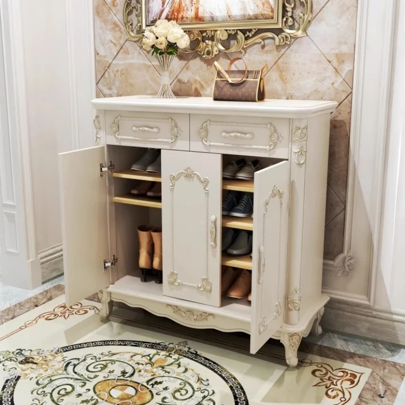 Modern Rack Storage Shoe Cabinet Indoor White Wood Space Saving Shoe Cabinet New Wooden Organizador De Zapatos Furniture