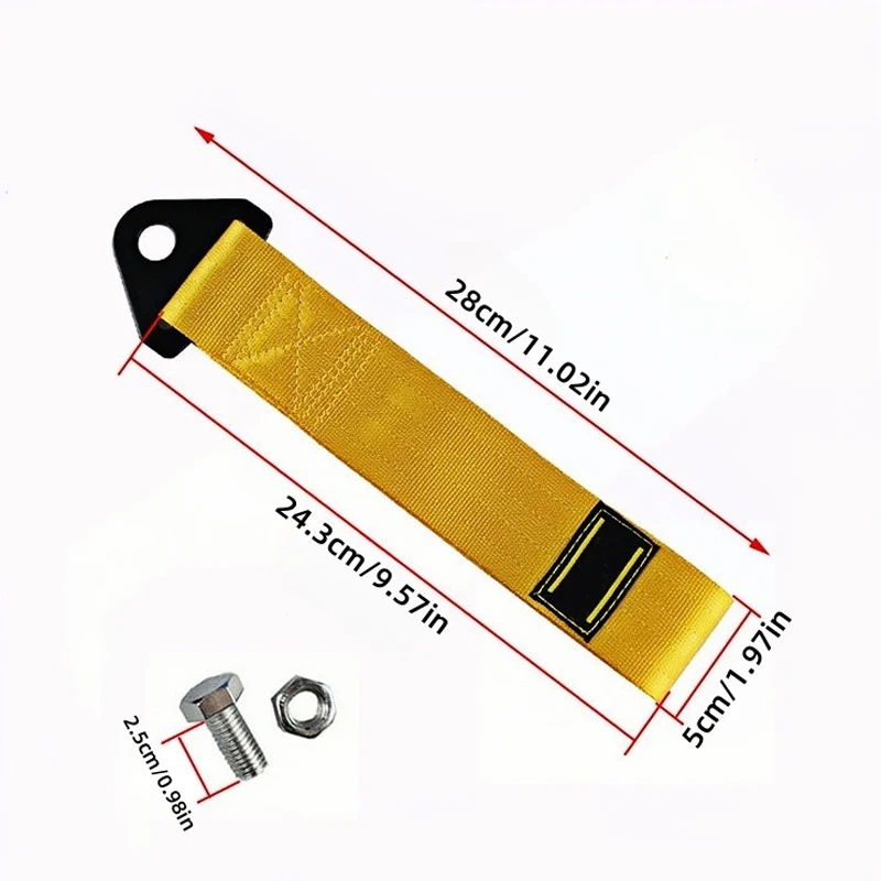 Car Trailer Rope Modification, Insurance Front Bumper, Personalized Front End Trailer with Hook, Towing Rope Trend Customization
