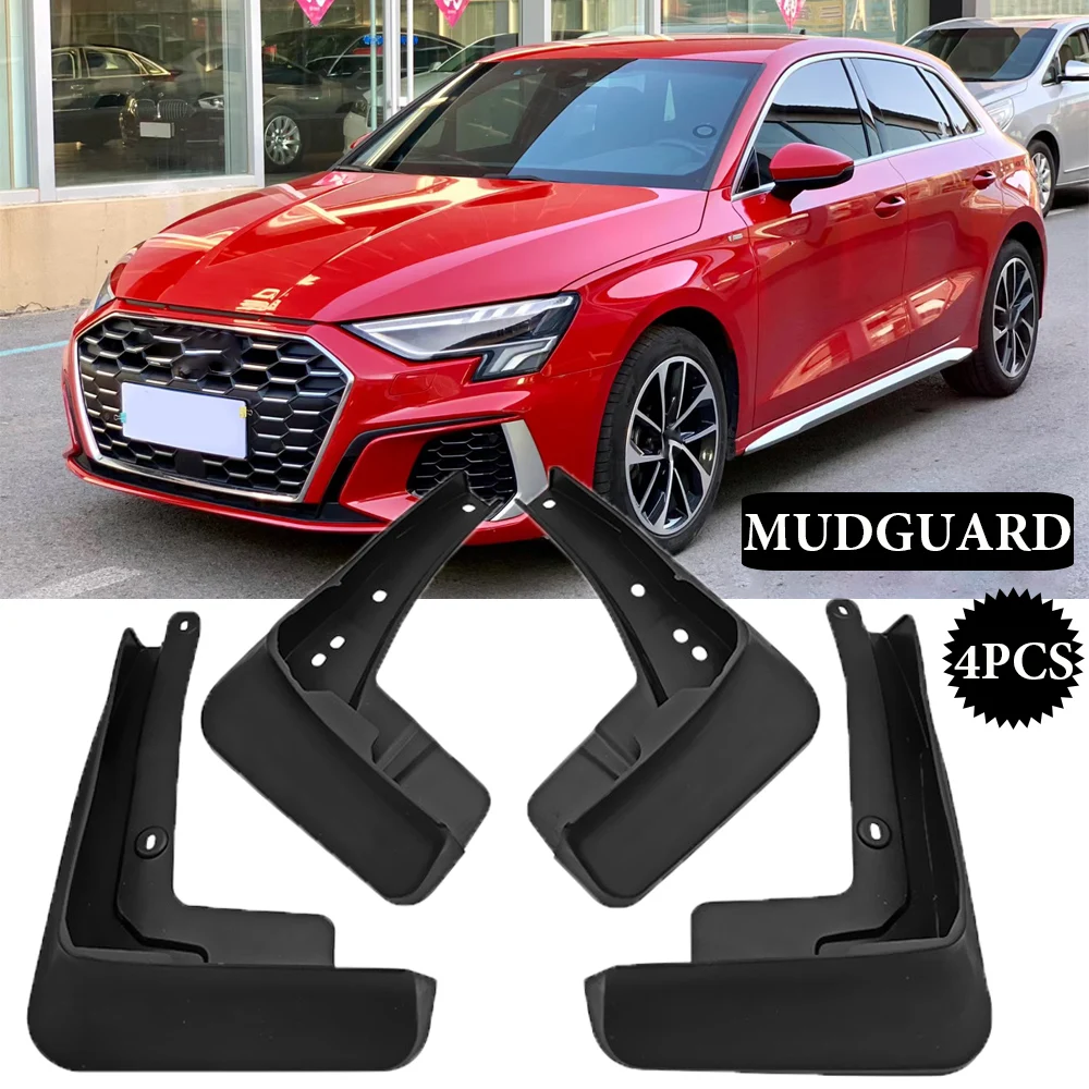 

High quality MudFlaps For AUDI A3 Sportback 2021 2022 2023 Mudguards Mud Flaps Splash Guards Wheels Fender Car Accessories 4PCS