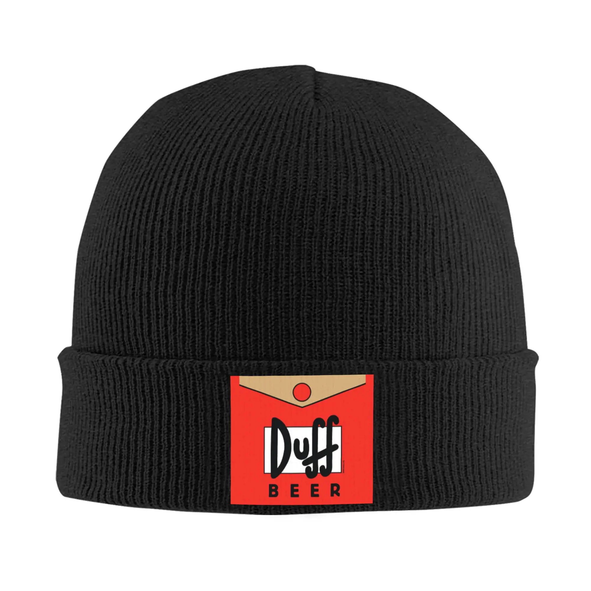 Gorros de punto de cerveza Duff, gorros cálidos de invierno, gorros de punto Unisex, gorros de moda