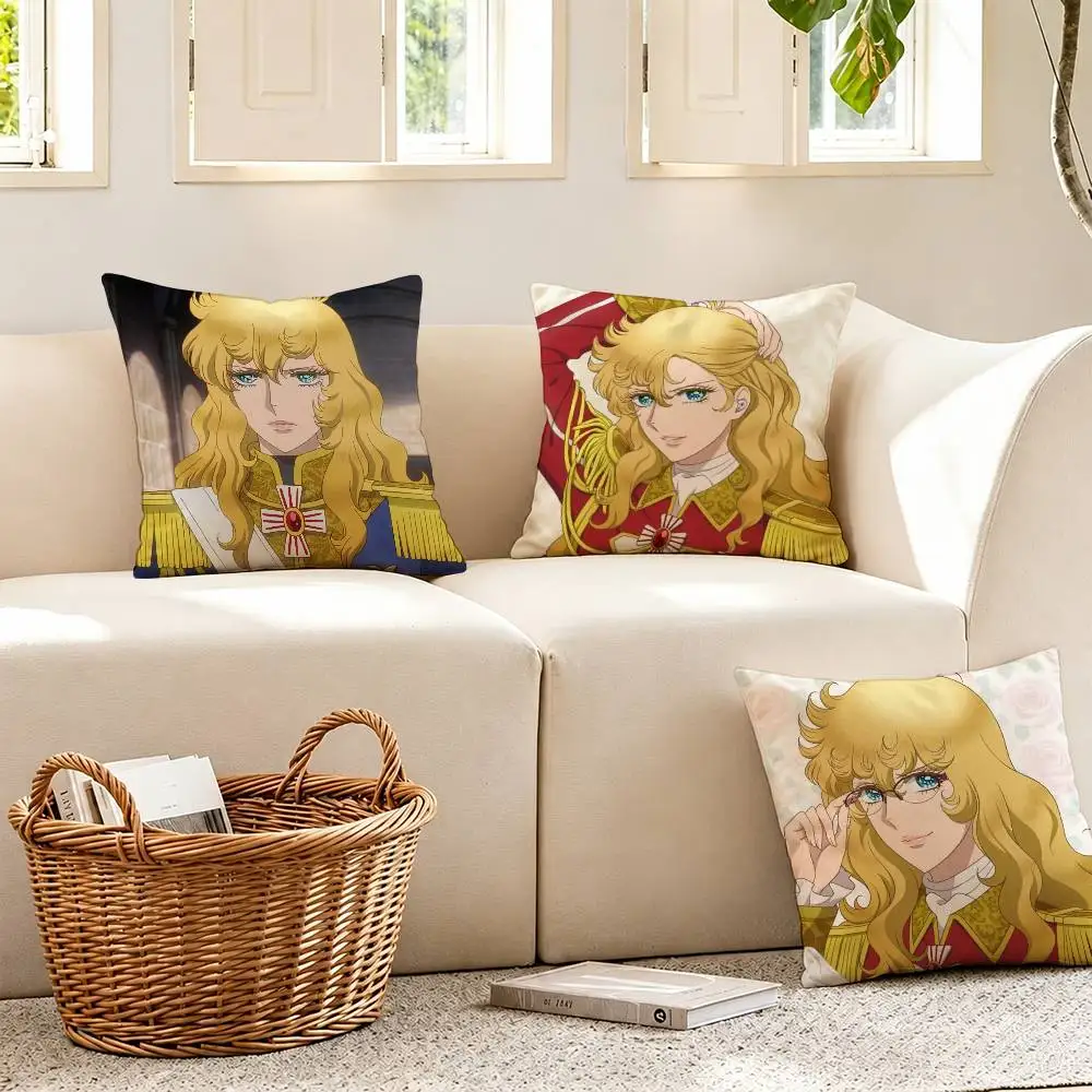 

Rose of V-Versailles Lady Oscar Pillow Case for Sofa Living Room Home office Decor Protective Cover