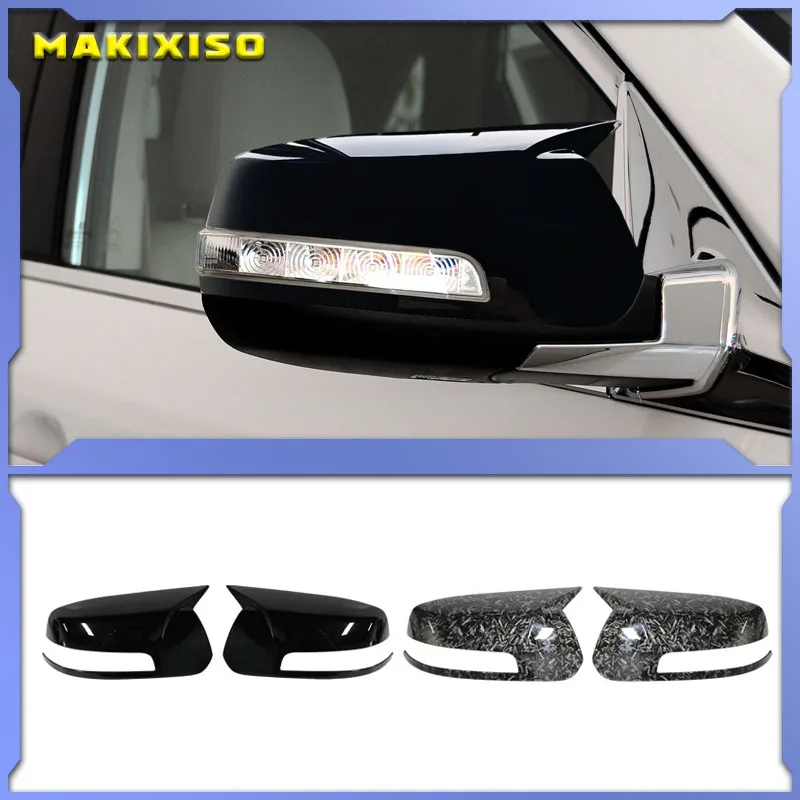 

For Kia Sorento XM 2009 -2014 Rearview Side Mirror Cover Wing Cap Exterior Door Rear View Case Trim Sticker Carbon Fiber Look