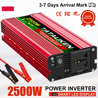 600W 1500W 2000W 2500W 3000W 4000W Modified Sine Wave Inverter Converter 12V 220V 50HZ LED Voltage Display With EU Socket