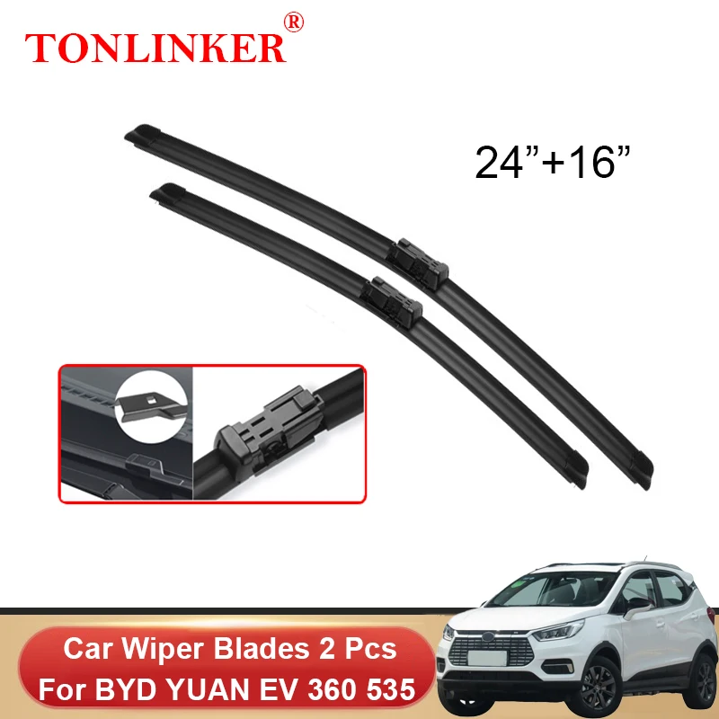 

TONLINKER Wiper Blades For BYD YUAN EV 360 535 2018-2021 Car Accessories Front Windscreen Wiper Blade Brushes Cutter Auto Goods