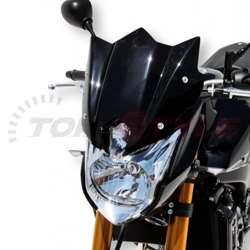 Fits For YAMAHA FZ 8 FZ8 fz8 Sport screen 2010-2022 Motorcycle Black Windshield Windscreen Aluminum Kit Deflector Fairing Cove
