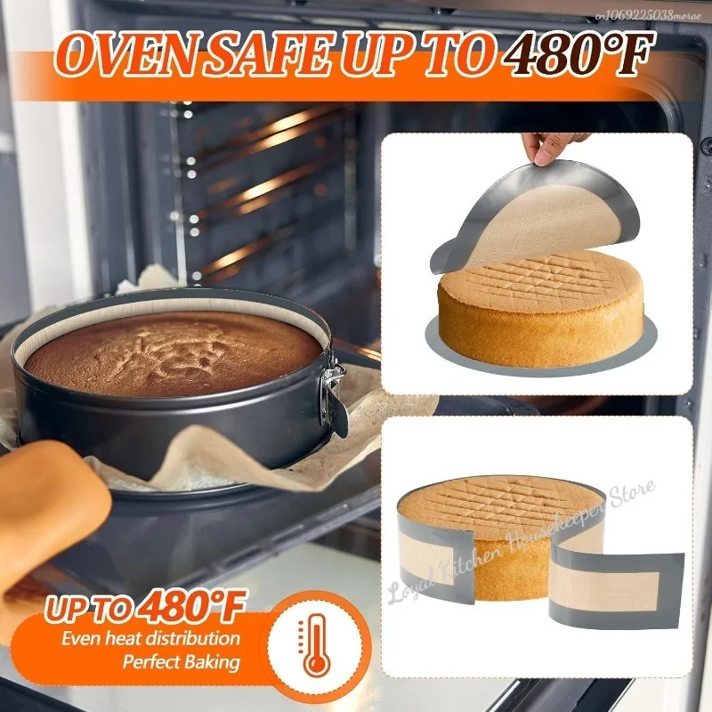Esteira redonda de silicone para cozimento, fritadeira a ar, forno, folhas de cozimento, forros antiaderentes, prato de cozimento reutilizável para bo