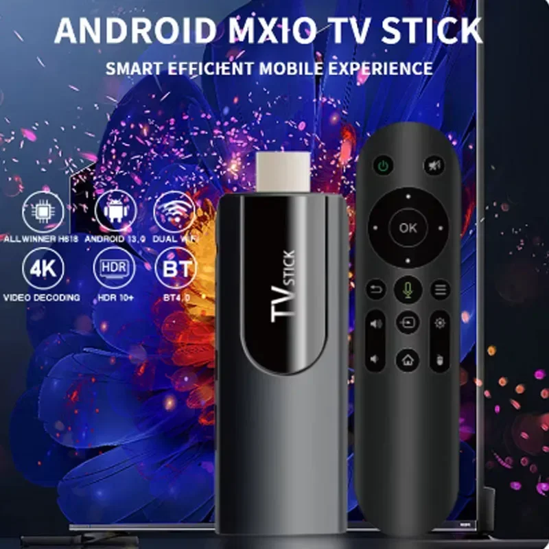 MX10 F3 Android 13 TV Stick HDR Set Top OS 4K 1080P H313 ATV عصي التلفزيون الذكية لمشغل الوسائط الذكية Google YouTube