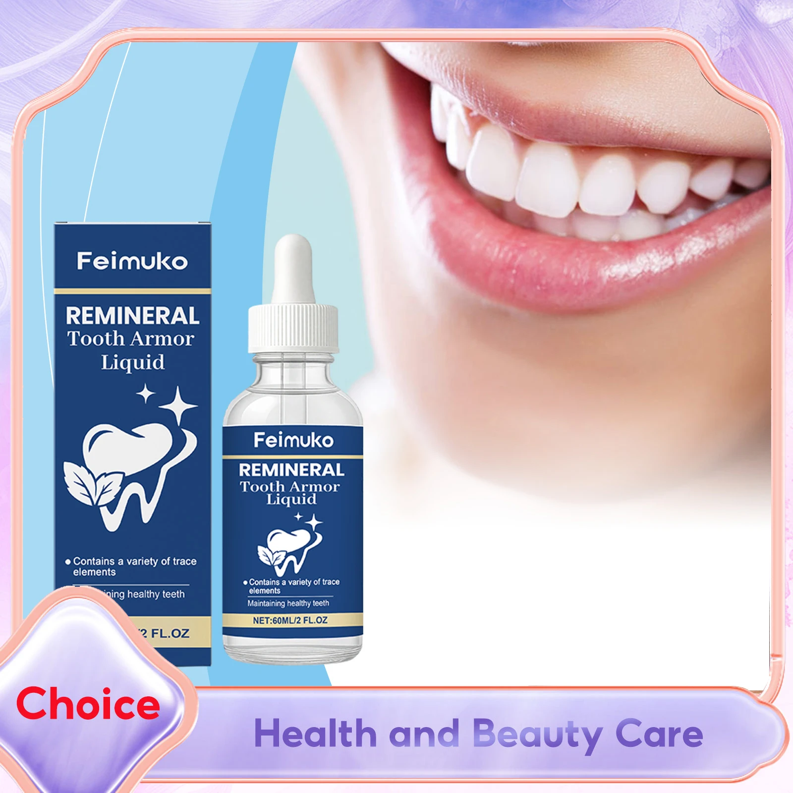 

Tooth Care Liquid Hydroxyapatite Fresh Breath Effectively Relieve Teeth Allergy Remove Stains Deep Cleaning Gum Protection Serum