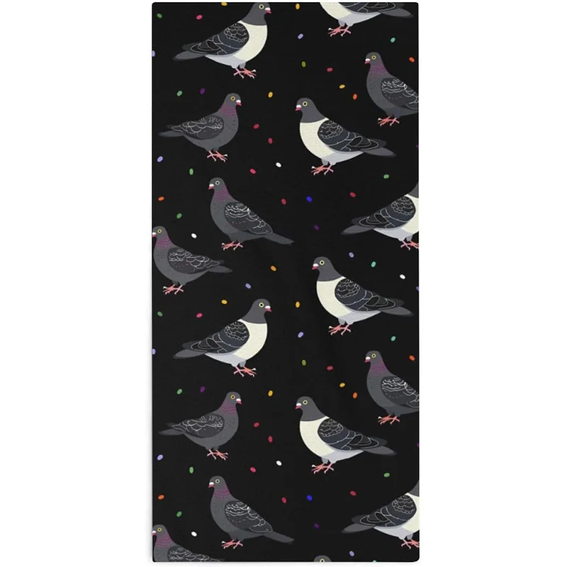 Beach Towel Colorful Pigeon Beach Towel Patterned Sunscreen And Windproof Suitable For Swimming Pool Camping Travel Blanket