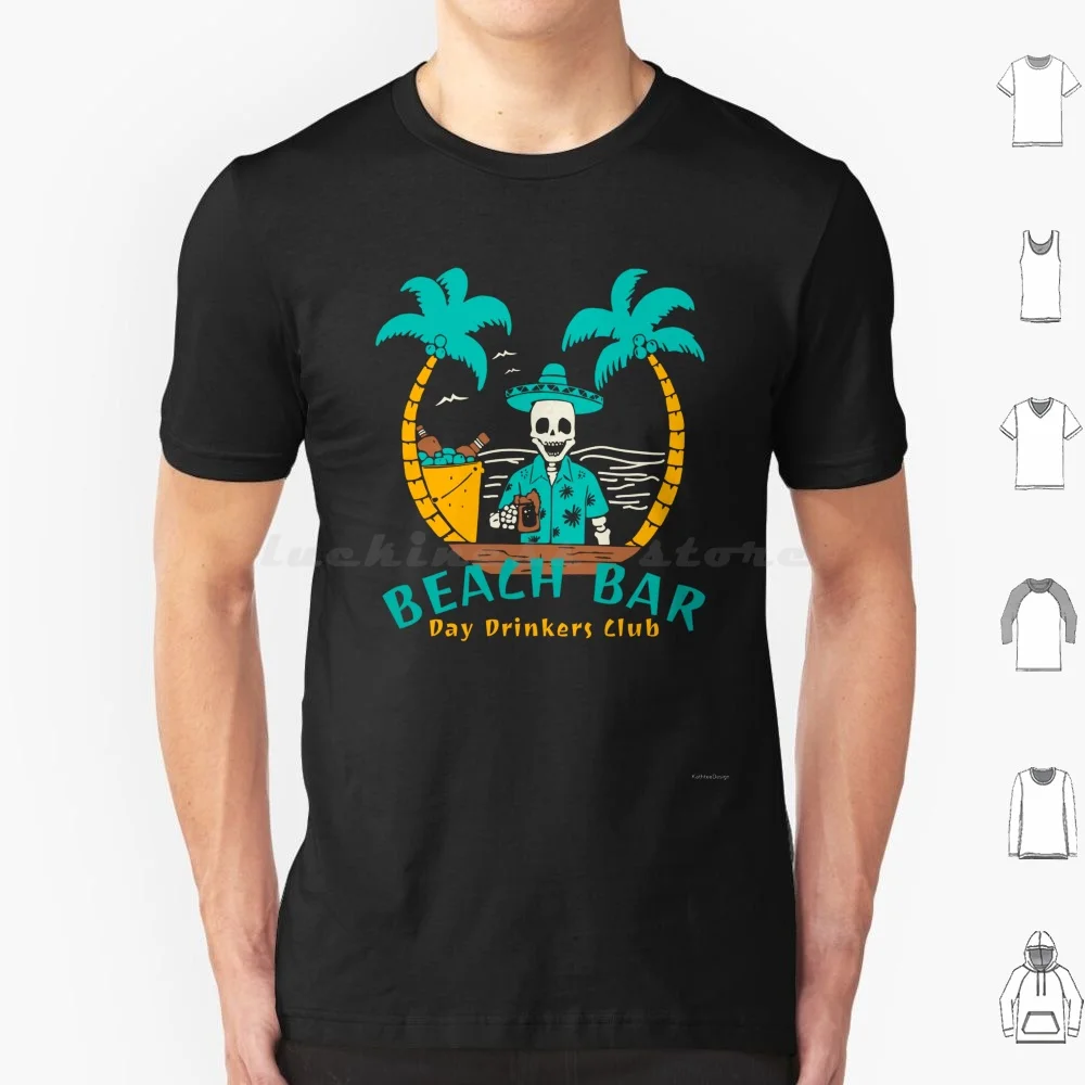 

Футболка Beach Bar Day Drinkers Club Хлопок Мужчины Женщины DIY Принт Пляжный бар Лето Тики Тропический напиток Тики Бар Океан Отдых