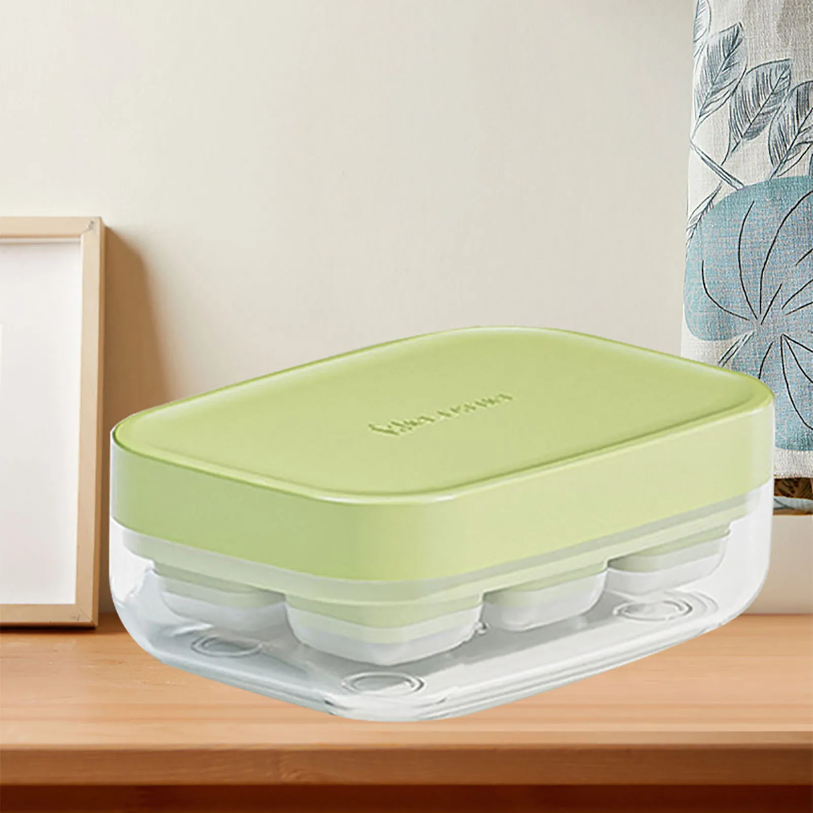 6 مقصورات قالب مكعبات الثلج الصغيرة صنع الثلج صندوق تخزين الثلج الصيفي صينية ثلج صغيرة للمنزل