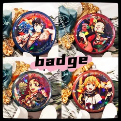 demon slayer Baji peripheral badge cosplay Zenitsu Tanjiro Inosuke collectibles movie replica Anjuro Tengen tinplate badge anime