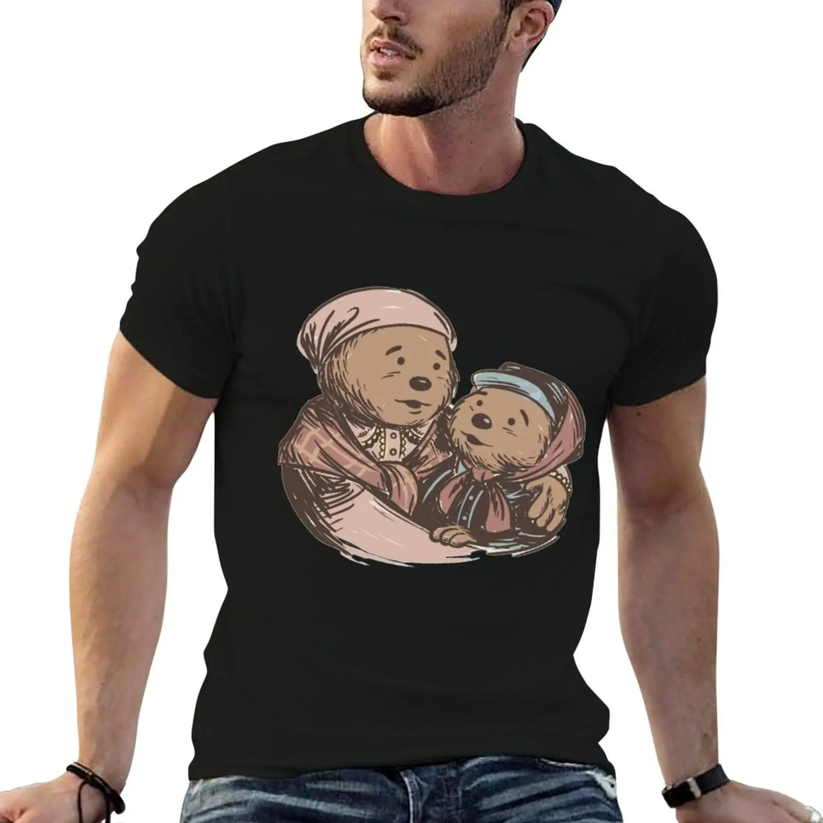 1977 TV for children - emmet otter T-Shirt Retro Graphic Print T-Shirt