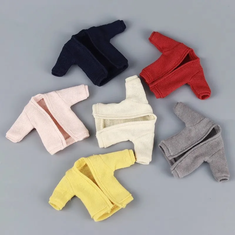 1/12 12 Points OB11 Doll Clothes Long Sleeved Jacket Coat Model Fit P9 P10 Bjd Ashi 2.0 Body In Stock