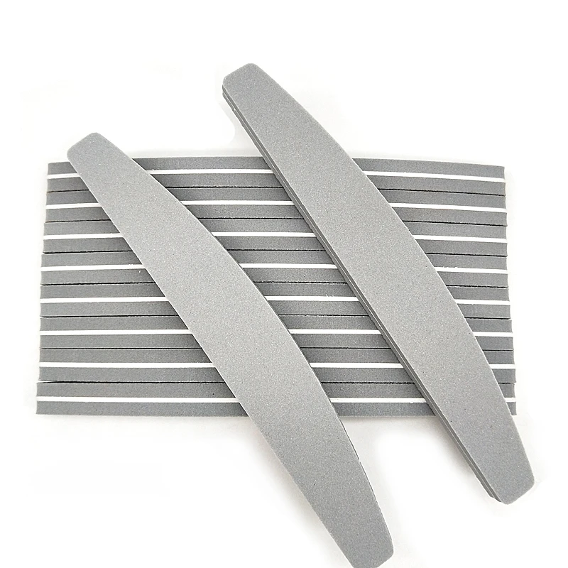 10 Pcs Grey Sponge Nail File Grind Sand Block Lime Double Sided Strip Nail Art Tools Nail Files Buffer Pilnik Nails Wholesale