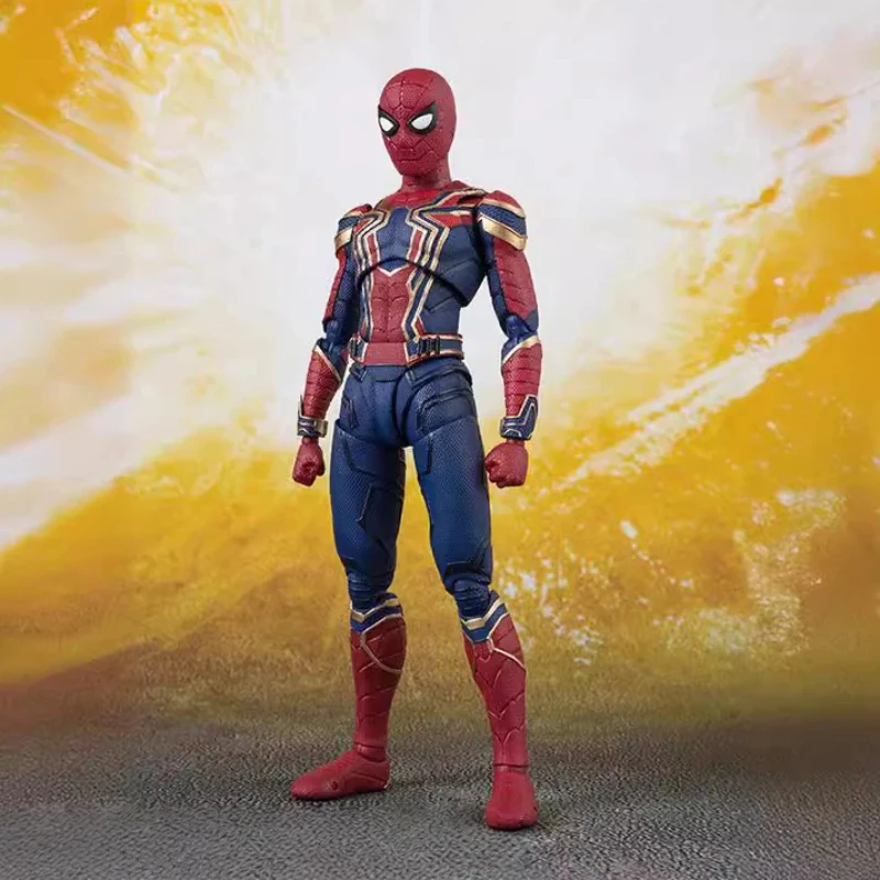 

Коллекционная фигурка SHF Железный Человек-паук (Iron Spider-Man) из фильма «Мстители 3», стандартная версия, модель 652, игрушка для фанатов фильмов Marvel, для демонстрации