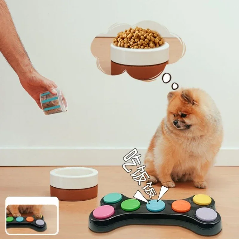 

Intelligent Audio Recording Button Soundboard Voice Machine for Dog Cat Trainings Communication Puzzle Toy