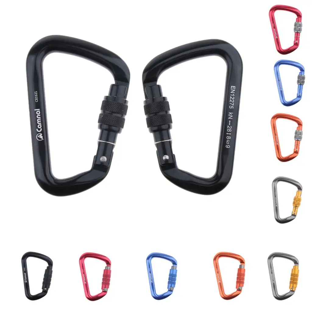 Screwgate Carabiner Climbing-Auto Locking Carabiner for Outdoor Sports