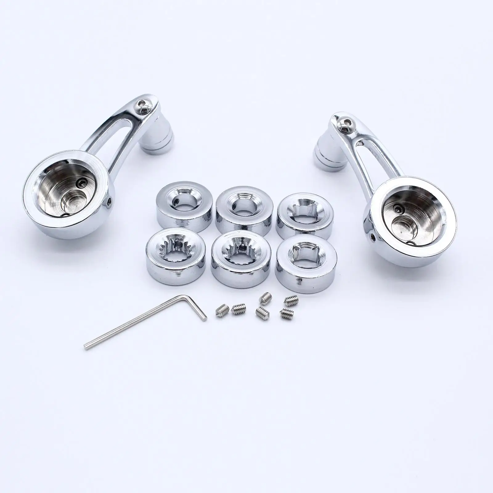 Window Crank Handle Winder Kit 3in Plastic Car Door Riser Handle Direct Replacement for Classic Car Fit for GM Chevy