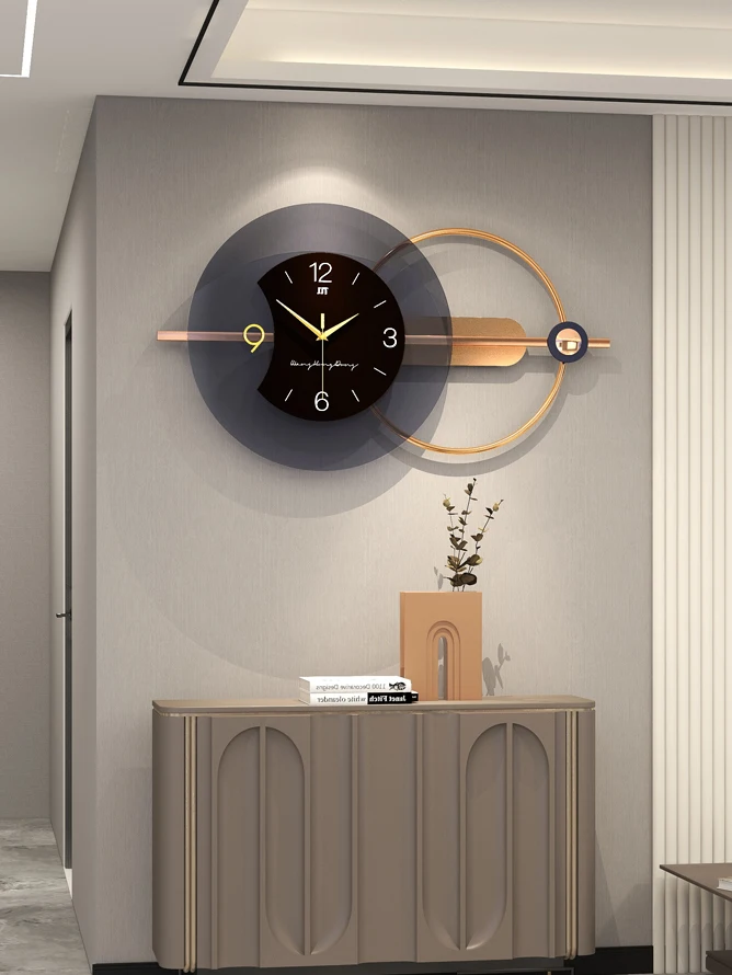 

Luxury Metal Wall Clock Modern Large Silent Clocks Wall Home Decor Gold Watches Mechanism Living Room Decoration Gift Ideas