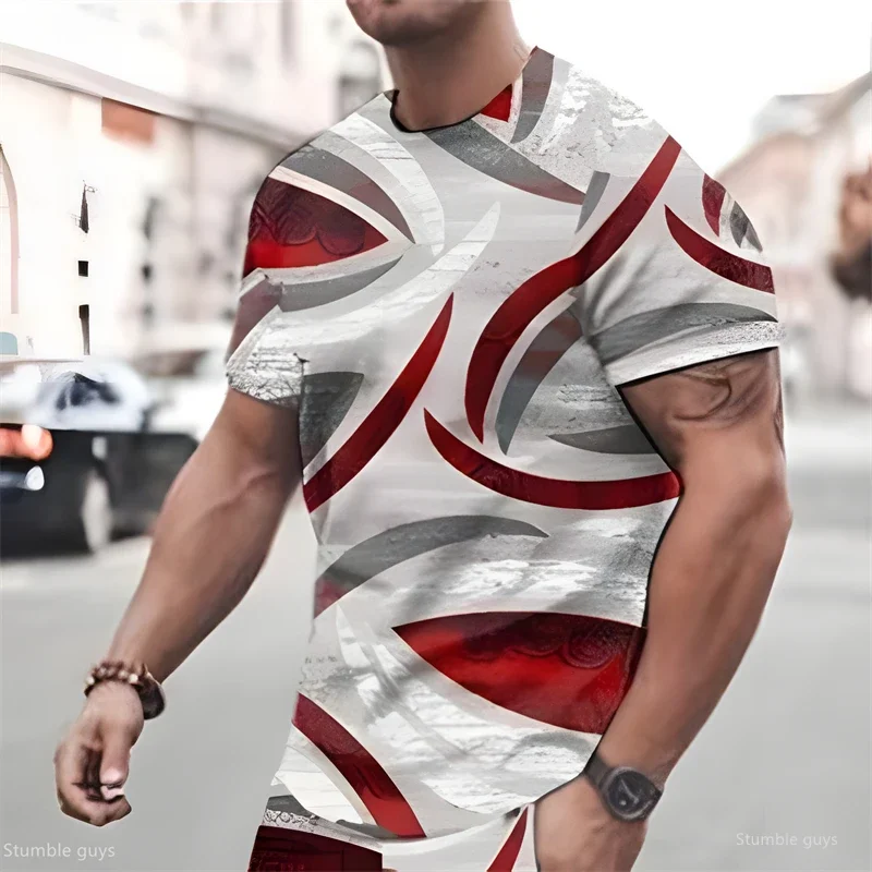 Angesagtes Herren-Sommer-T-Shirt im Oversize-Anime-Stil, Locker Sitzend, Kurzarm, Atmungsaktiver Stoff, Große Größen, Sport-Trikot, Lässige Oberteile