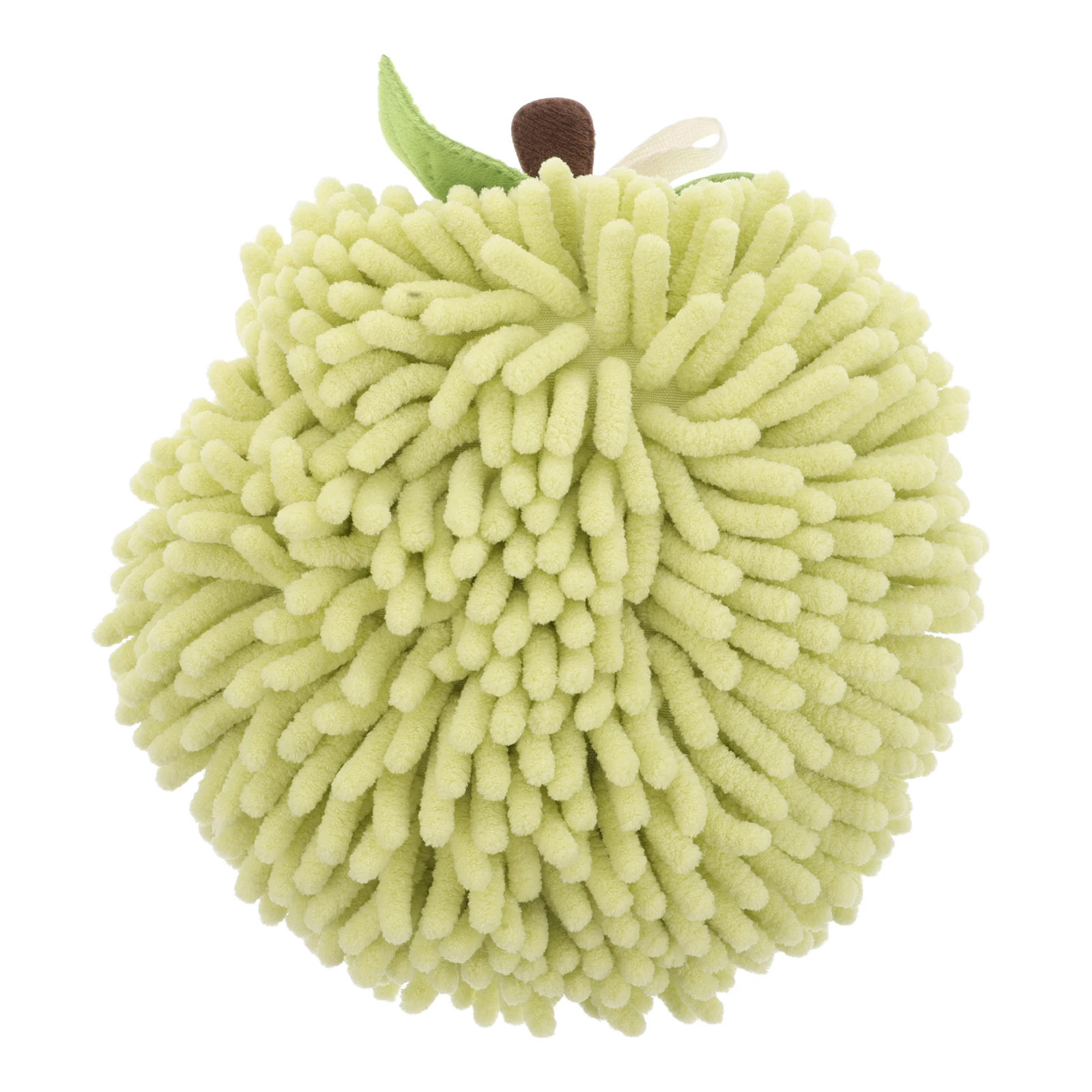 

Chenille H Towel Balls Thick Absorbent Small Towels for Bathroom Kitchen RV Hanging Loop Fuzzy Cute Design Durability