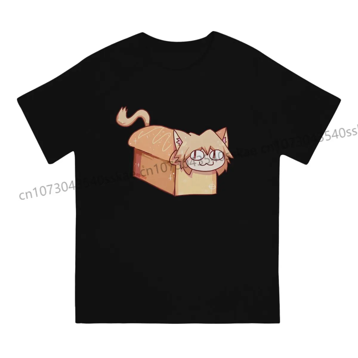 Neco Arc Cat Nekoarc Loaf 100% Cotton T Shirt Vintage Fashion Men's Tee Shirt O-Neck Men Clothes