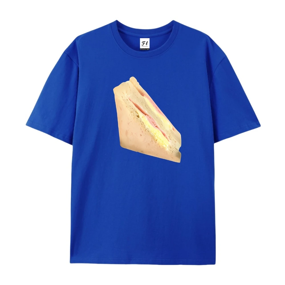 Damskie ubrania Top Overstuffed Sandwich Tee Stacked Deli Ingredients Art New York Bodega Style 100% Premium Cotton Lunch Vibes