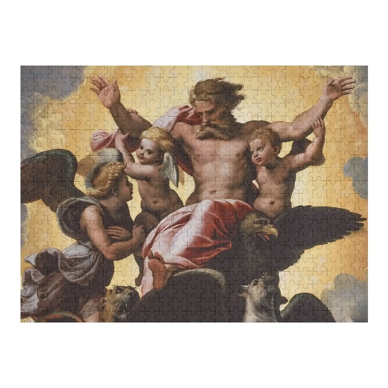 

Ezekiel's Vision (1518) - Raphael Jigsaw Puzzle Custom Wooden Name Wood Adults With Photo Puzzle