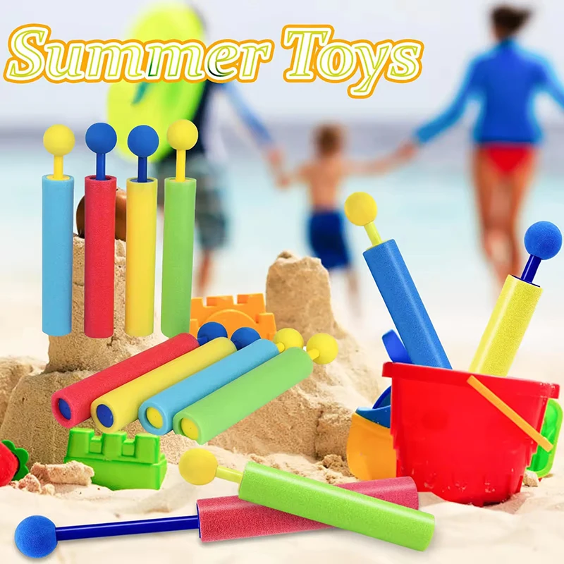 1-10pcs Foam Water Gun Mini Pull Sprinkler 30 Foot Range Swimming Pool Sprinkler Swimming Pool Beach Party Water Decoration