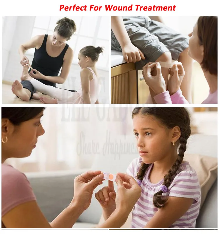 10pcs Waterproof Breathable Sterile Dressing Plaster Wound Hemostasis Sticker Cushion Adhesive First Aid Bandage Emergency Kit