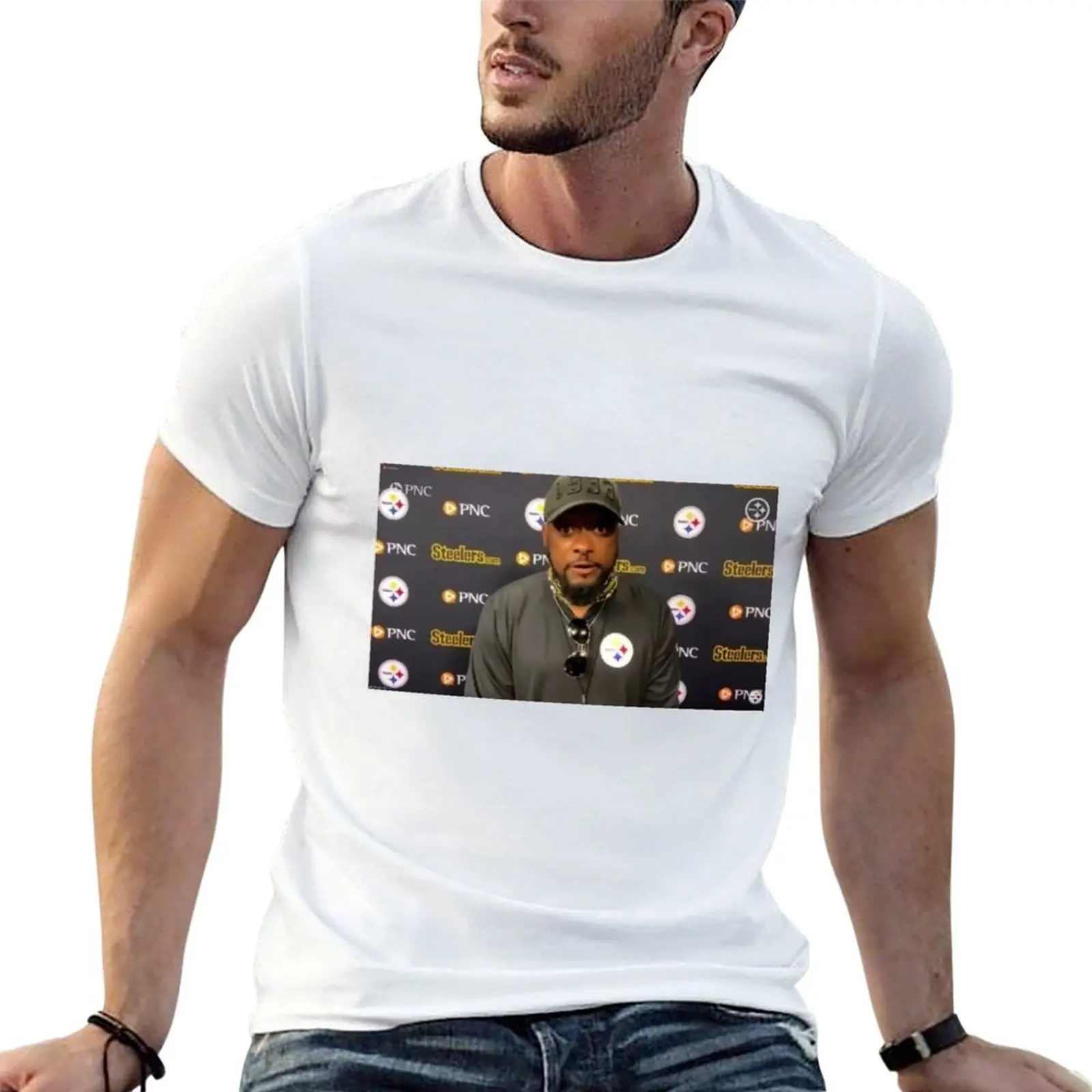 

We Do Not Care - Mike Tomlin T-Shirt t shirts for man pack cotton graphic t shirts for man T-Shirt