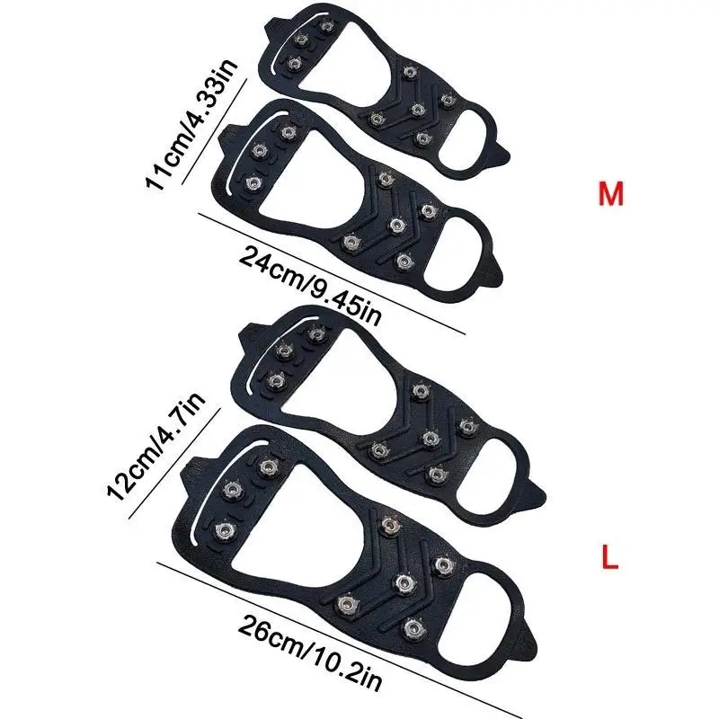 652F قبضة الثلج الجليدي المرابط المسامير 8-الأسنان تسلق المضادة للانزلاق الثلوج المسامير السيطرة المرابط