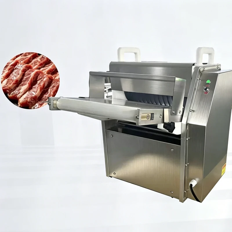 Electric Meat Slicer Multifunctional Lamb Roll Cutter Commercial Fully Automatic Beef Slicer for Kitchen Use