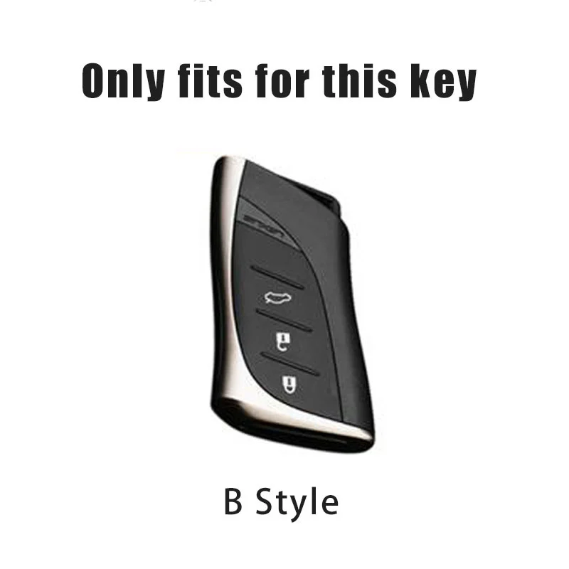 Zinc alloy Leather Car Key Case Cover For Lexus 2024 2023 ES250 ES300h ES350 GX550 LC500 LC500h LS500 LS500h LX600 NX250 NX350