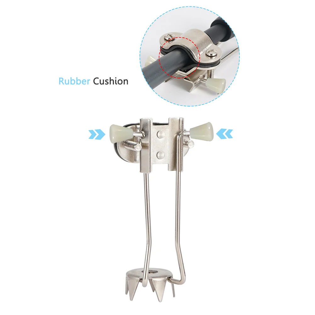 Bastón de escalada, puntas de hielo, garra de hielo de acero inoxidable, bastón de senderismo, antideslizante, antideslizante, para invierno, nieve al aire libre, montañismo