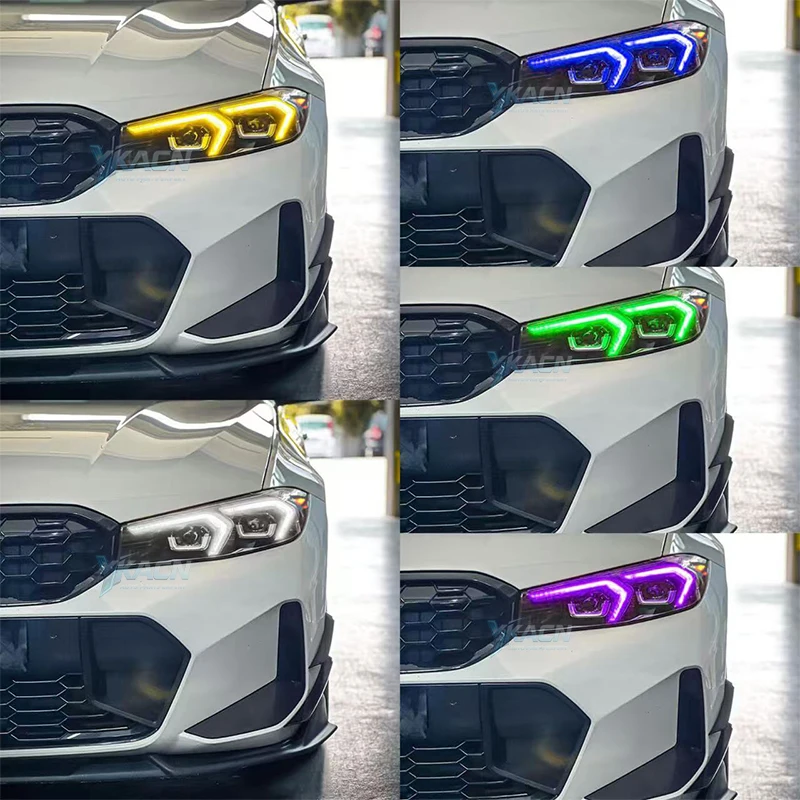 أبيض أصفر أحمر العنبر LED DRL لوحة تركيبية 63115A57072 لسيارات BMW 3 Series G20 G21 G28 LCI LED المصباح النهار الجري الخفيف #5