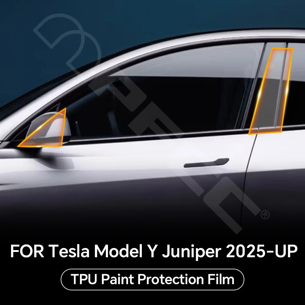 

For Tesla Model Y Juniper 2025 2026 Headlight Tail Light B Pillar Rearview TPU Paint Protection Film Clear PPF Anti-scratch Kit
