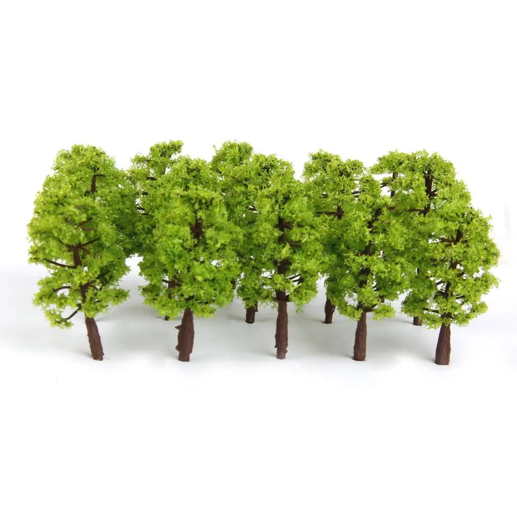 20x Model Trees Architecture Train Railway Scenary Layout 0