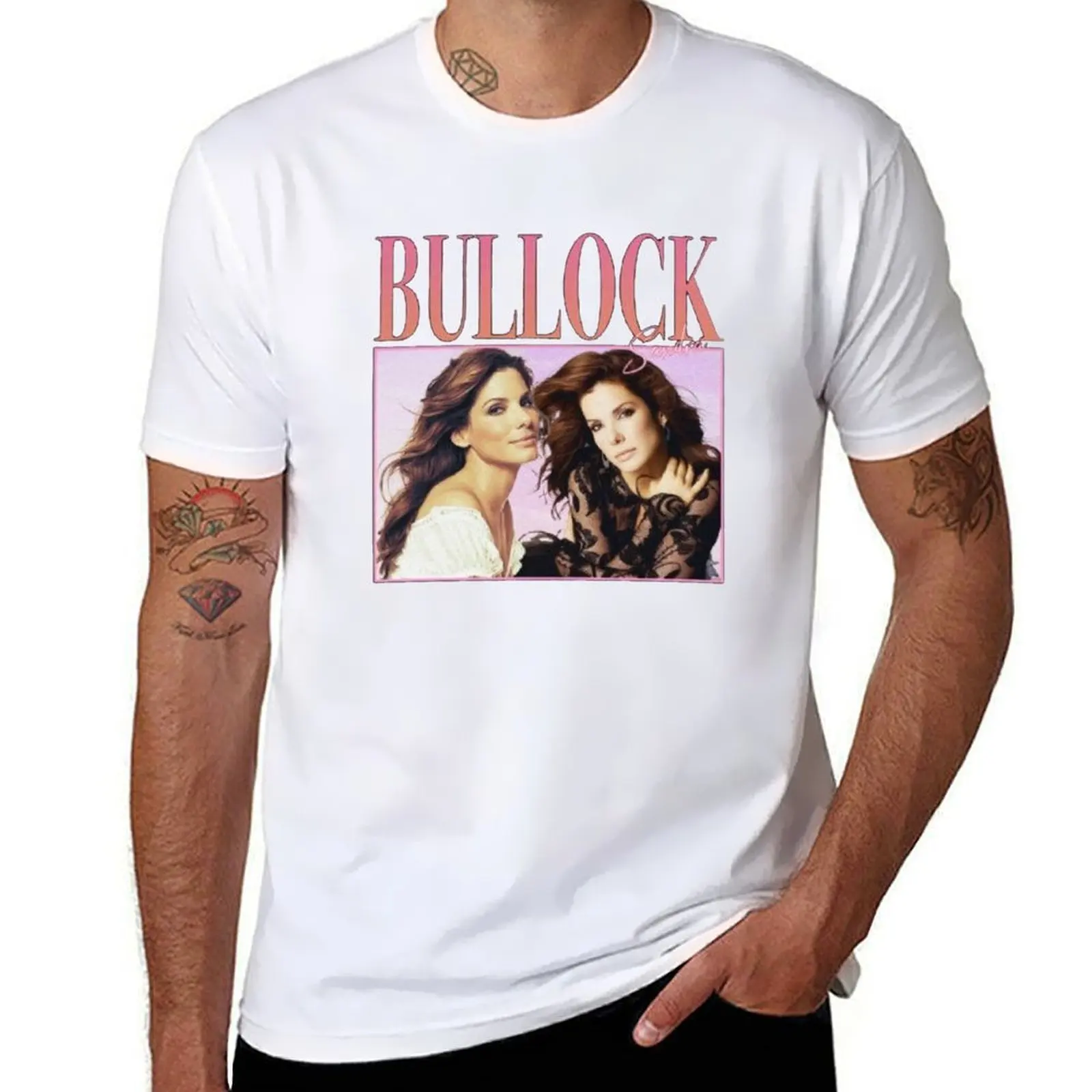 

90's Retro style Sandra Bullock T-Shirt g man t shirts for men man t shirt designer T-Shirt