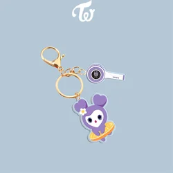 Kpop MOMO Cartoon Keychain Albums Logo Keyring Bag Pendent Phone Chain Accessories Fans Couple Gifts