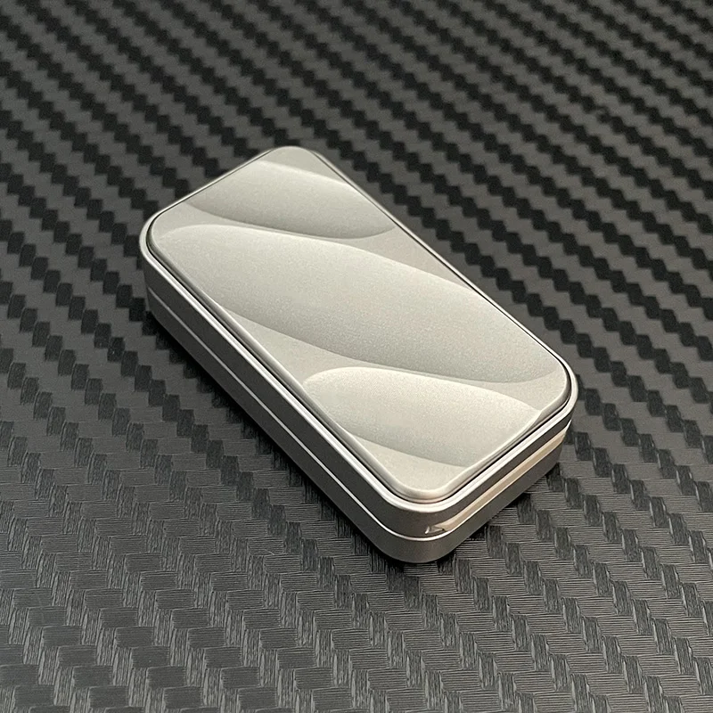 EDC Fidget Slider Stress Relief Toy Stainless Steel Metal Push Slider Fidget Toys for Adults Anxiety Relief Gadgets