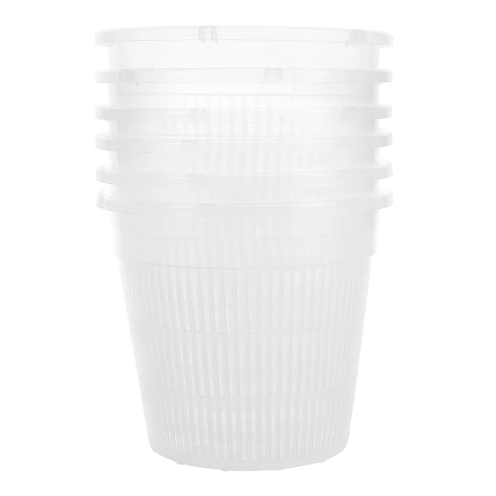 

6 set Clear Orchid Pots With Drainage Holes Breathable Transparent Planting Containers For Indoor Outdoor Garden Starter Pot Set