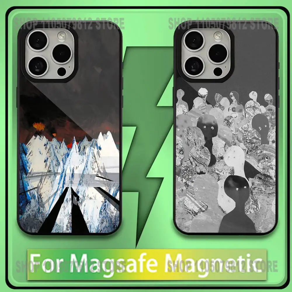 

R-Radiohead Rainbow Phone Case For iPhone17,16,15,14,13,12,11,Plus,Pro,Max,Mini Soft Magesafe Magnetic Wireless Charge
