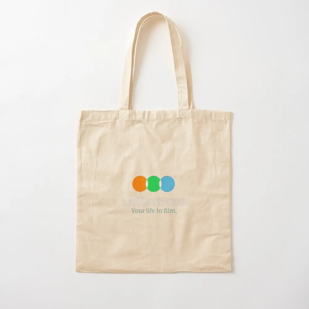 Your life in film , Letterboxd simple Logo , Letterboxd Logo ,simple design Tote Bag shopper bag women Lady bag Canvas Tote