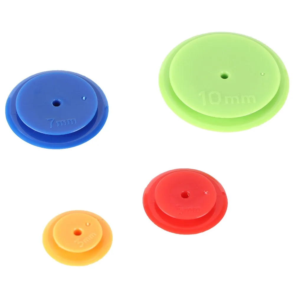 8Pcs Colorful Plastic Sewing Tracing Wheels Round Shape 4 Sizes Set Quilting Patchwork Tools Circle Seam Markers For Quilting