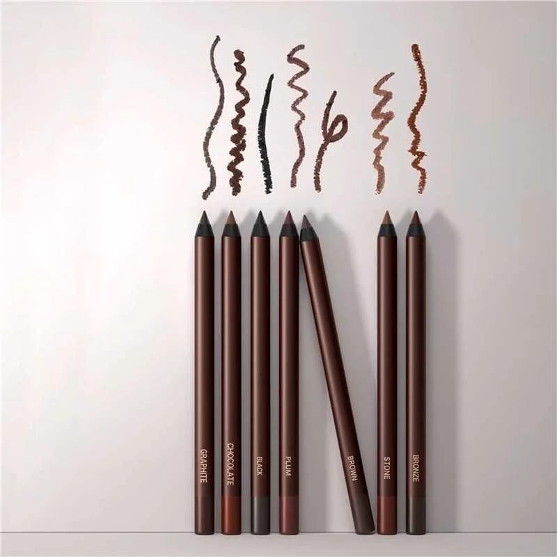 7-kleuren eyeliner potlood waterdicht zwart bruin eyeliner gelpotlood mat glad sneldrogend eyeliner pen make-up cosmetica gereedschap