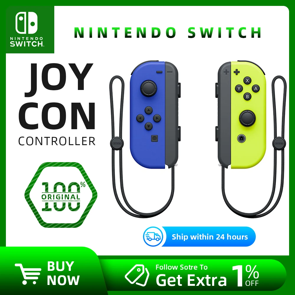 Nintendo Switch Joy Con Set 100% Original Nintendo Switch OLED Mulitiplayer Games Joycon Handle for NS Console